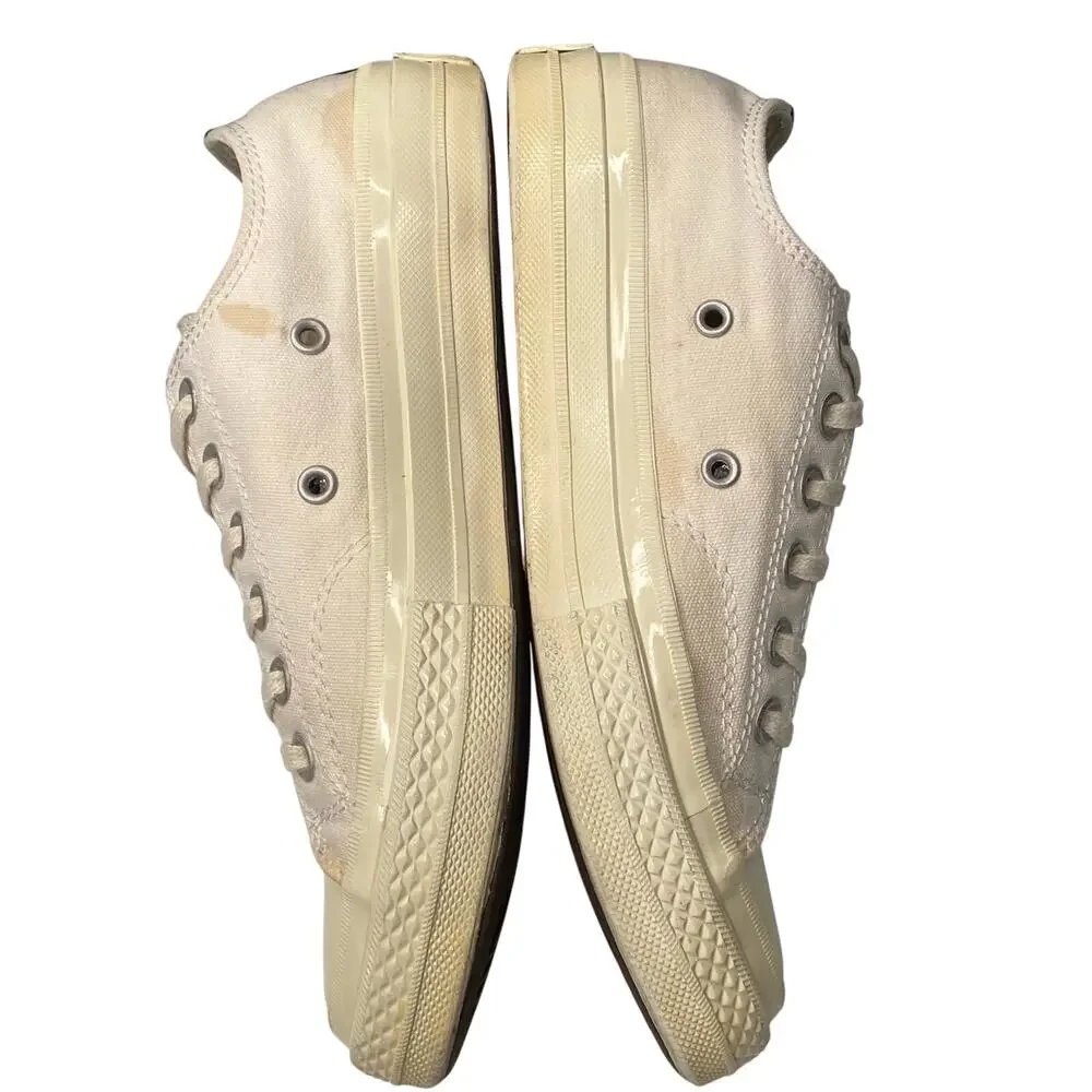 Converse x Comme des Garçons Play Chuck 70 Low Top Sneakers Sz 5.5 M 7.5 W White